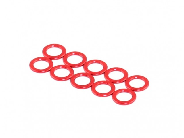 Roche - Aluminum King Pin Spacer, Red, M3.2x5x0.5 (510043)